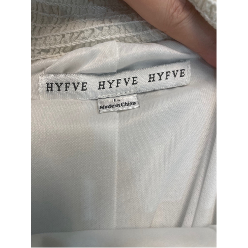HYFVE Babydoll Dress Large Linen Blend Cream Minimalist Clean Girl Beachy - Picture 6 of 9